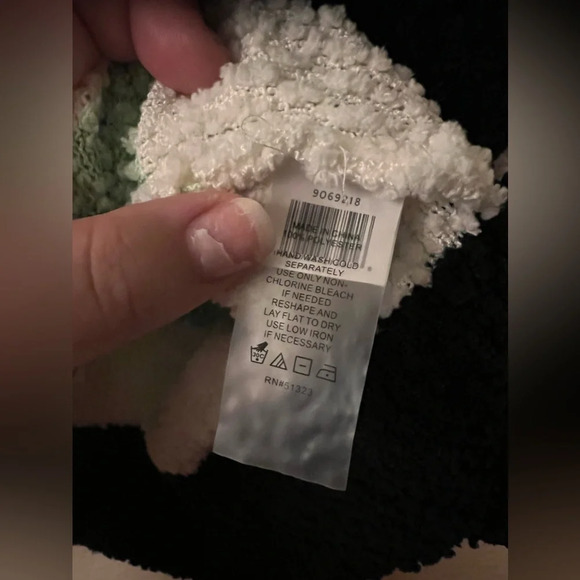 Vince Camuto Cloud Sweater Colorblock White, Green, & Navy XS - Picture 6 of 6